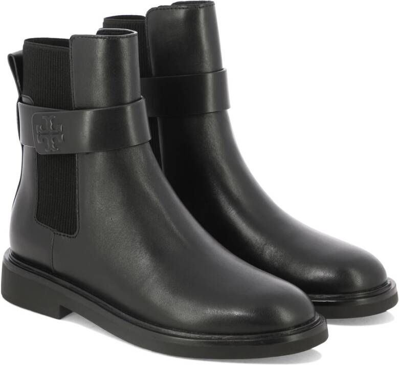 TORY BURCH Zwarte Double T Riding Bootie Black Dames - Foto 2