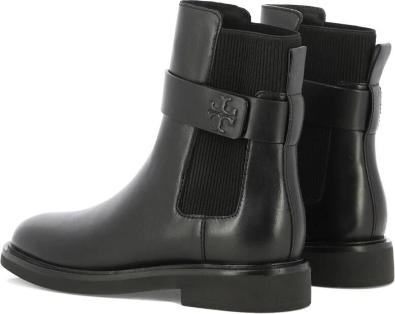 TORY BURCH Zwarte Double T Riding Bootie Black Dames - Foto 4