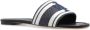 TORY BURCH Elegante blauwe slide sandalen met witte details Blauw Dames - Thumbnail 4
