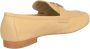 TORY BURCH Beige leren loafers met gouden logo Gray Dames - Thumbnail 5