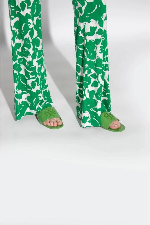 TORY BURCH Eleanor slides Groen Dames