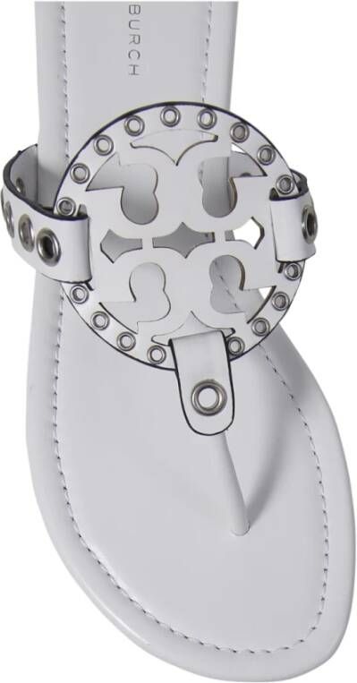Tory Burch Eyelet Sandal Cloud Silver