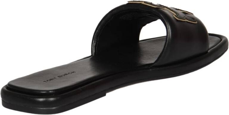 TORY BURCH Double T Sport Slide Dames zomer sliders Zwart Dames