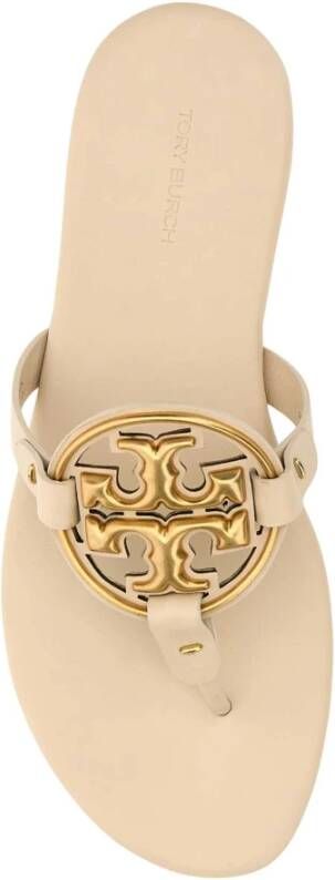 TORY BURCH Comfortabele huisslippers voor vrouwen Beige Dames