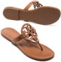 Tory Burch Miller sandalen met logo Bruin - Thumbnail 3