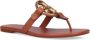 TORY BURCH Elegante Bruine Leren Sandalen Brown Dames - Thumbnail 3