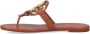 TORY BURCH Elegante Bruine Leren Sandalen Bruin Dames - Thumbnail 4