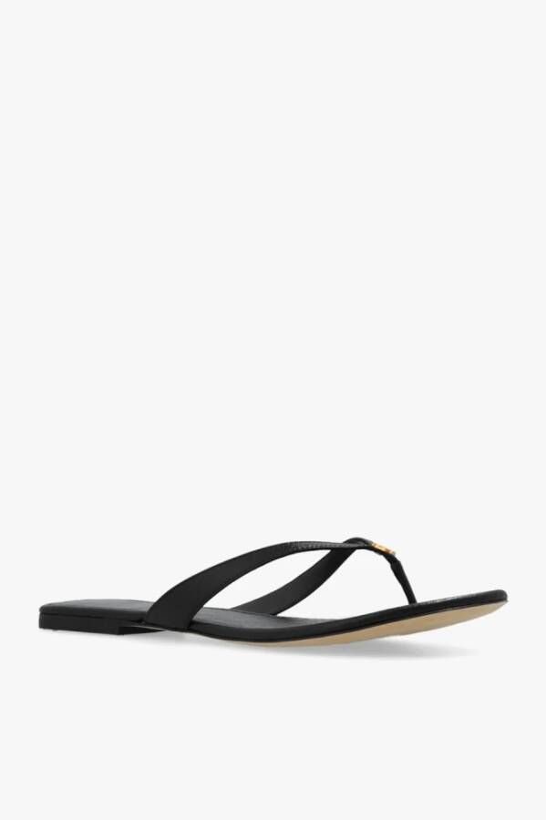 TORY BURCH Leren slides Zwart Dames