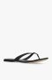 TORY BURCH Zwarte Leren Logo Flip Flop Sandalen Black Dames - Thumbnail 4