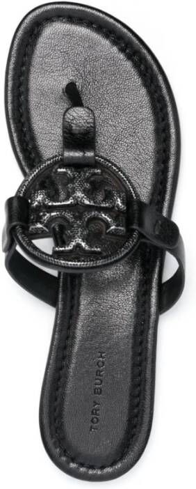 TORY BURCH Zwarte Leren Miller Slides Zwart Dames - Foto 2