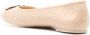 TORY BURCH Gelaagde Beige Platte Schoenen met Double T Metalen Hardware Beige Dames - Thumbnail 4