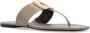 TORY BURCH Georgia flip-flops in leer Beige Dames - Thumbnail 6
