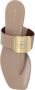 TORY BURCH Georgia flip-flops in leer Beige Dames - Thumbnail 8