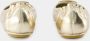 TORY BURCH Logo Plaque Leren Ballerina Elastische Hiel Yellow Dames - Thumbnail 7