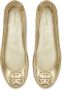 TORY BURCH Gouden platte schoenen met dubbel T-motief Yellow Dames - Thumbnail 6