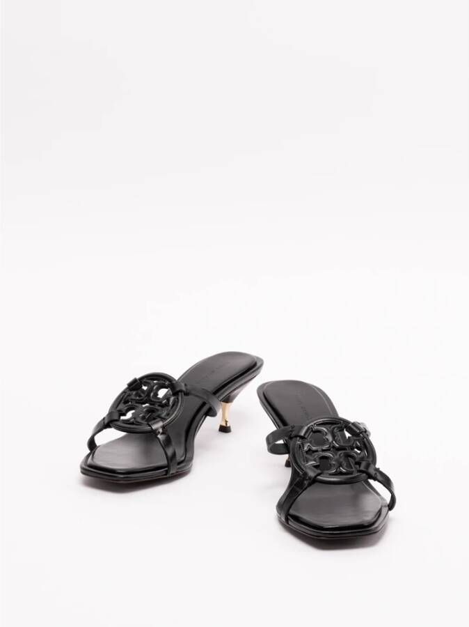 TORY BURCH 006 Perfect Black Geo Bombe Miller Sandalen Zwart Dames