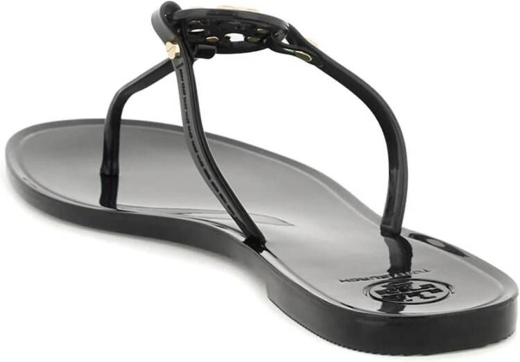 Tory Burch Miller jelly sandalen dames metaal rubberrubber 10 Zwart - Foto 9