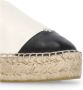 Tory Burch Ivoor Leren Espadrilles met Metalen Logo - Thumbnail 2