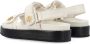 TORY BURCH Crèmekleurige Leren Sandalen met Klittenbandsluiting White Dames - Thumbnail 11