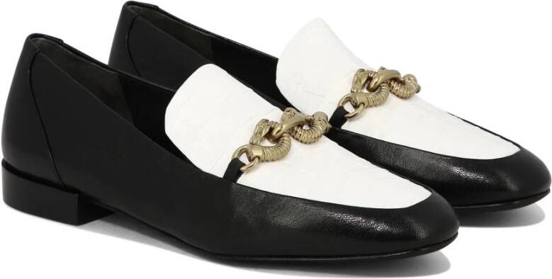 TORY BURCH Jessa Leren Loafers Black Dames