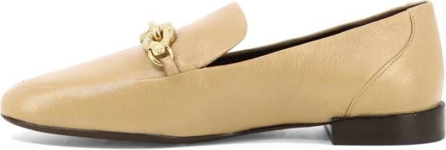 TORY BURCH Jessa Loafers Leren Schoenen Beige Dames