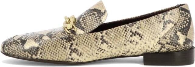 TORY BURCH Jessa Loafers Leren Schoenen Beige Dames