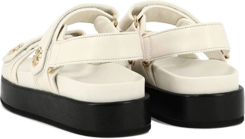 TORY BURCH Kira Sport Sandalen Leer Rubber White Dames