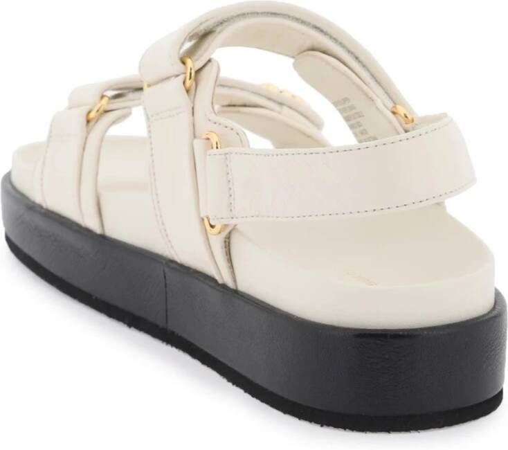 TORY BURCH Ivoor Gesloten Platte Sandalen Kira Aw24 Beige Dames