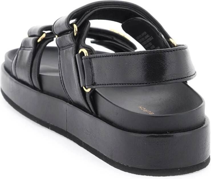 TORY BURCH Kira Sport Sandalen Leer Zwart Black Dames - Foto 2