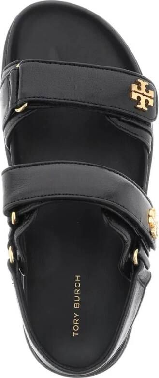 TORY BURCH Kira Sport Sandalen Leer Zwart Black Dames - Foto 3