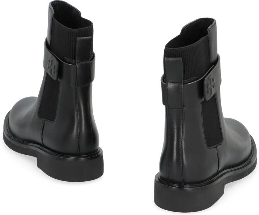 TORY BURCH Klassieke Leren Chelsea Laarzen Black Dames