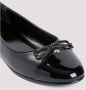 Tory Burch Klassieke zwarte leren ballerina`s - Thumbnail 2