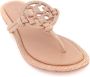 TORY BURCH Roze Kristalversierde Leren Sandalen Pink Dames - Thumbnail 15