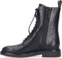 TORY BURCH Gestanst Logo Veterschoenen van Leer Black Dames - Thumbnail 2