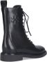 TORY BURCH Gestanst Logo Veterschoenen van Leer Black Dames - Thumbnail 3