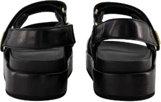 TORY BURCH Leather sandals Black Dames