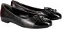 TORY BURCH Zwarte Leren Cap Toe Ballerina`s Black Dames - Thumbnail 15