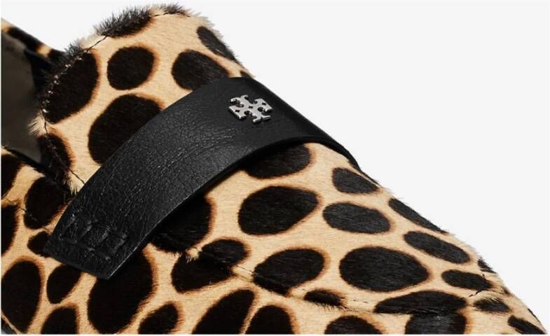 Tory Burch Leren ballerina's met metalen logodetail
