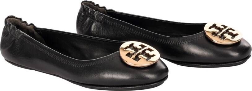 TORY BURCH Leren Ballerina's Regular Fit 100% leer Zwart Dames