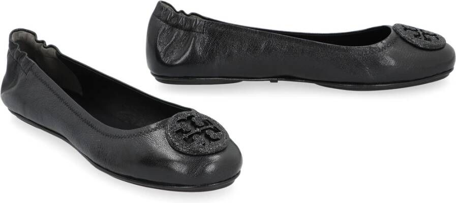 TORY BURCH Leren Ballet Flats Black Dames