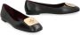 TORY BURCH Leren Ballet Flats Vierkante Neus Black Dames - Thumbnail 7