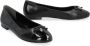 TORY BURCH Zwarte Leren Cap Toe Ballerina`s Black Dames - Thumbnail 12