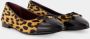 TORY BURCH Leren Cap Toe Ballerina's Bedrukt Multicolor Dames - Thumbnail 3