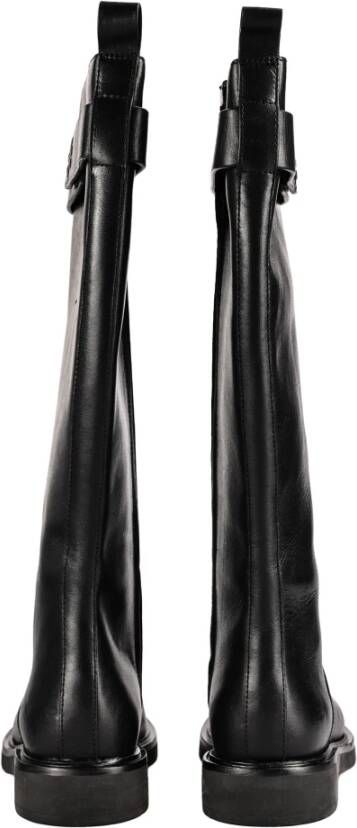 TORY BURCH Leren laarzen Black Dames