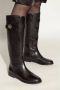 TORY BURCH Zwarte Rijlaars met T-Lock Ontwerp Black Dames - Thumbnail 14