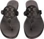 TORY BURCH Zwarte Casual Open Platte Sandalen Black Dames - Thumbnail 9