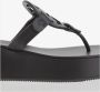 Tory Burch Leren Sleehak Sandalen Open Teen Ontwerp - Thumbnail 2