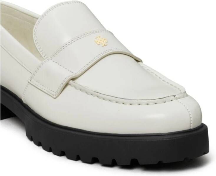 Tory Burch Leren Slip-On Ballerina`s met Dubbele T