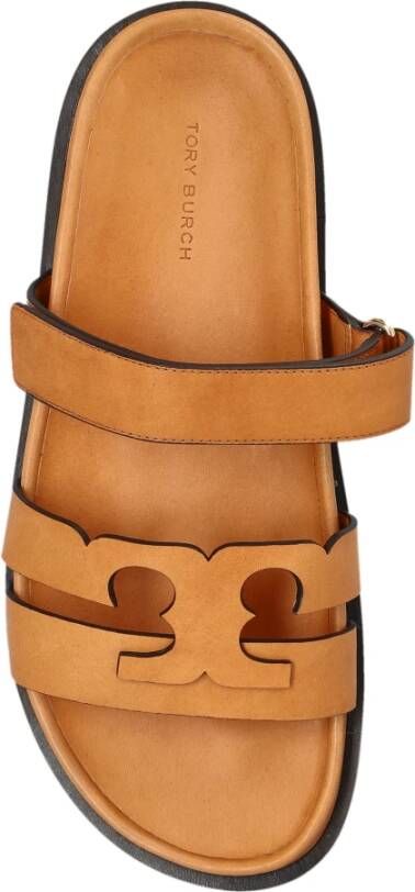 Tory Burch Leren Slippers Ines