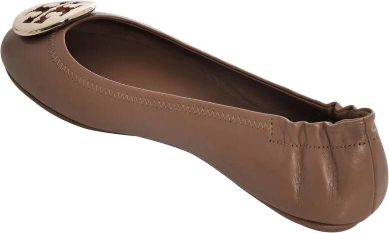 TORY BURCH Logo Ballet Flats Bruin Dames